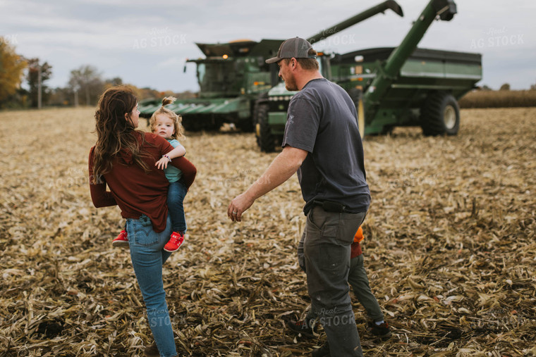 Farm Family in Field 8537