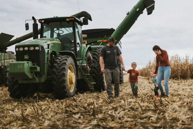 Farm Family in Field 8590