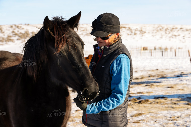 Female Rancher with Horse 163041