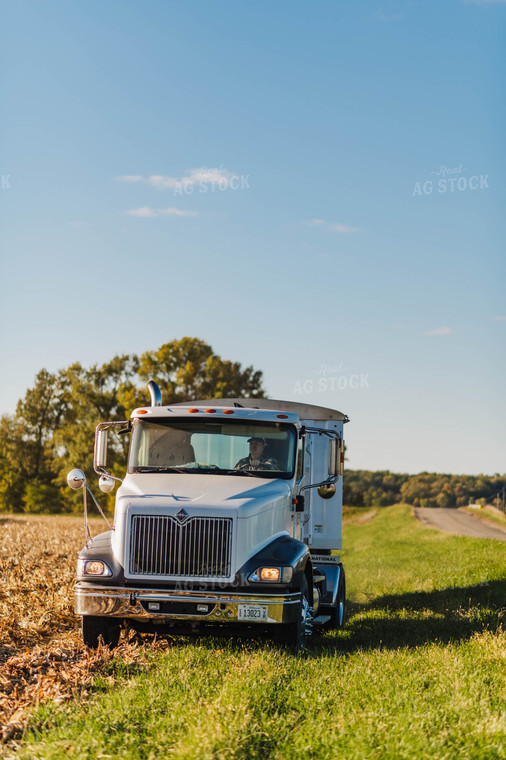 Farmer in Semi Truck 115125