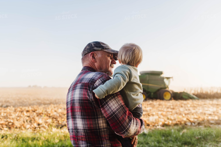 Farmer Holding Kid 115132