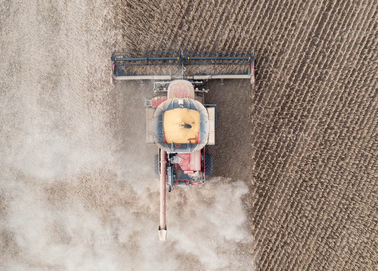 Aerial Corn Harvest 79569