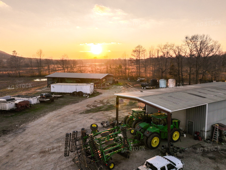 Sunset over Farmstead 128064