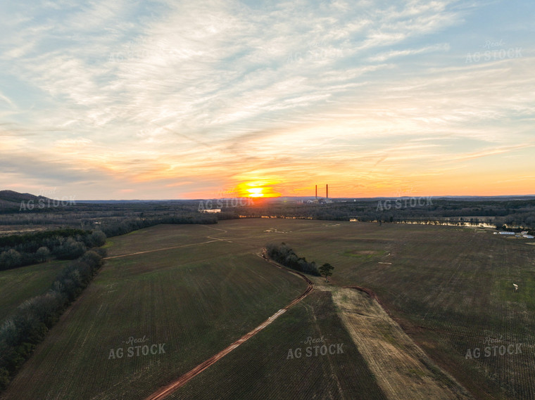 Aerial View Over Scenic Landscape 128068