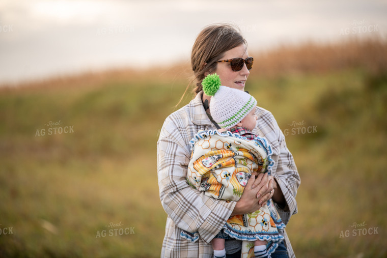 Female Farmer with Baby 76541