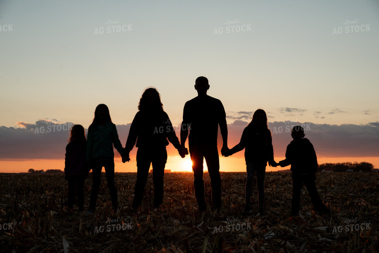 Farm Family in Field 76545