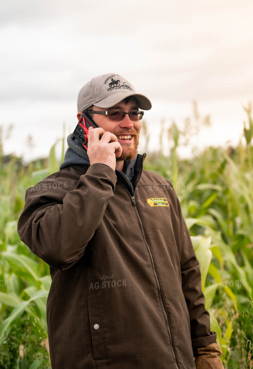 Farmer Talking on Phone 185017