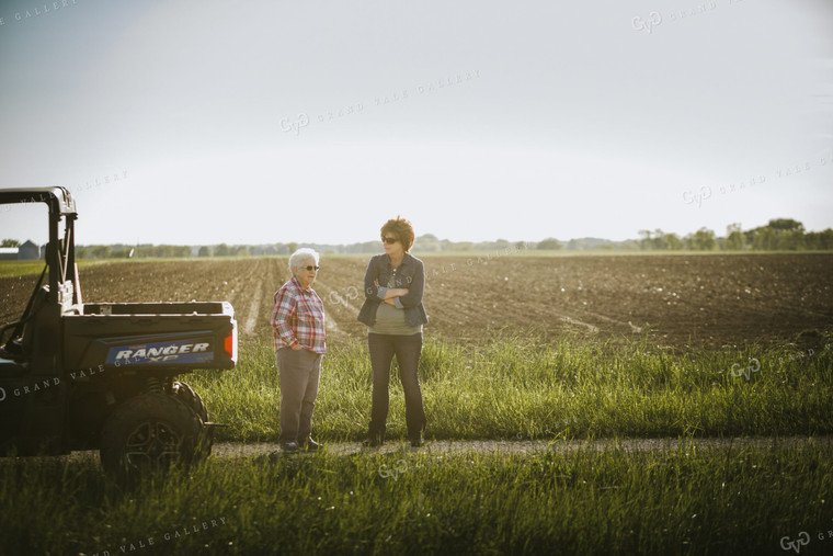 Farm Mom and Grandma with UTV 4208