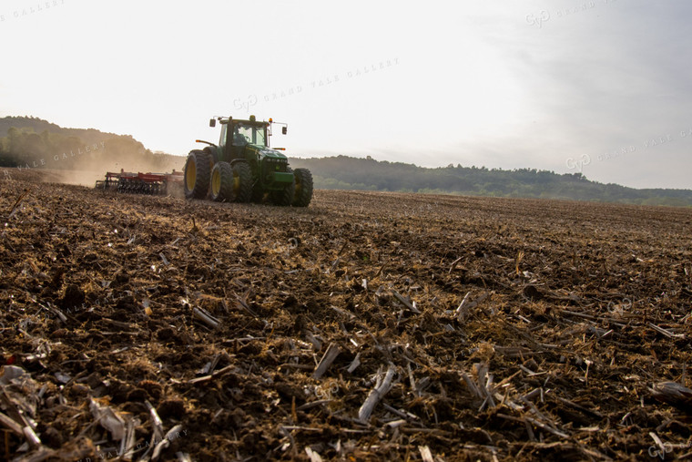 Vertical Tillage in Spring with Tractor 52099
