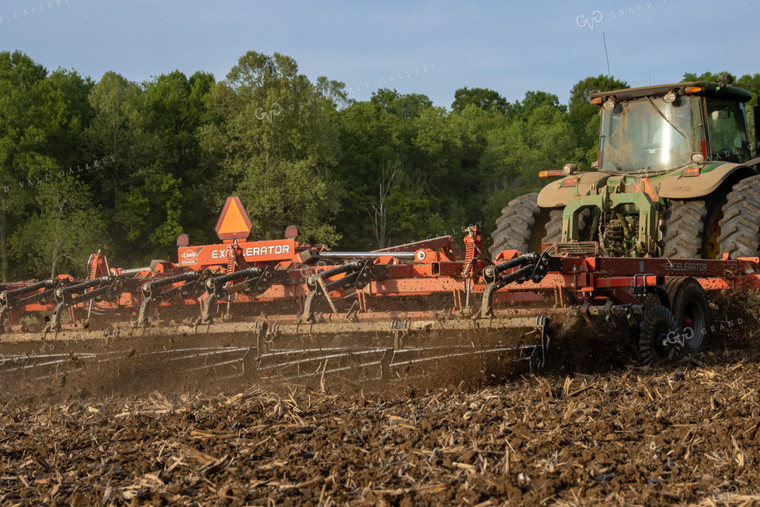 Vertical Tillage in Spring with Tractor 52102