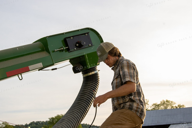 Farmer with Seed Tender 52103