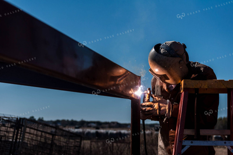 Welding on Cattle Gate 59041