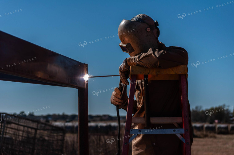 Welding on Cattle Gate 59042