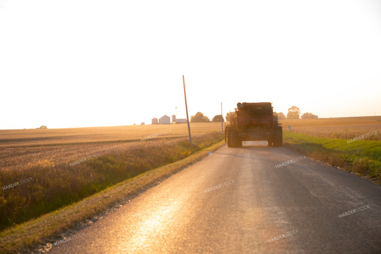 Semi-dried Soybean Field Before Storm 25453