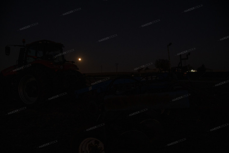 Tractor Silhouette at Sunrise 25852