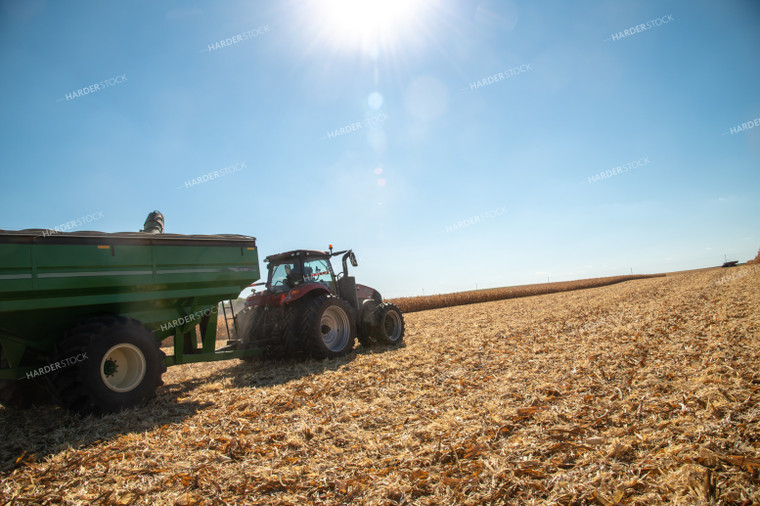 Tractor Driving through Field 25922