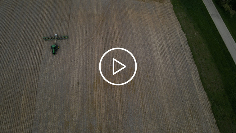 Planting in No Till Field from Drone 4067