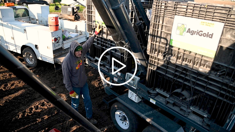 Loading the Planter with the Seed Tender - 075