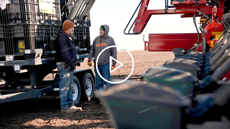 Farmers Talking While Loading the Planter - 089