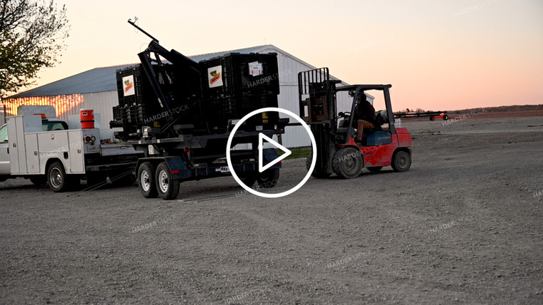 Loading the Seed Tender with a Skidsteer - 096