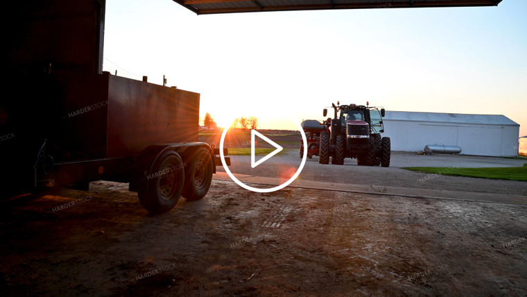 Driving Tractor at Sunrise - 104