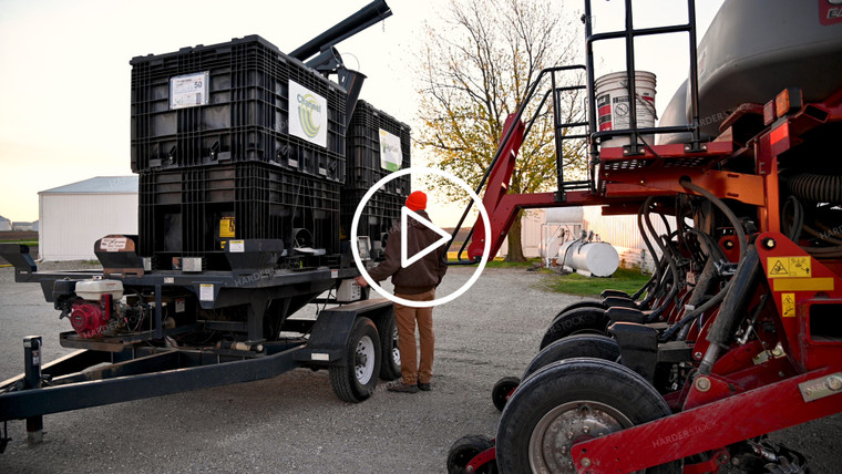 Loading the Planter with the Seed Tender - 121