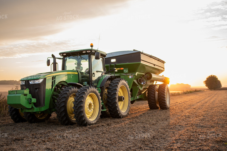 Grain Cart in Soybean Field 76043