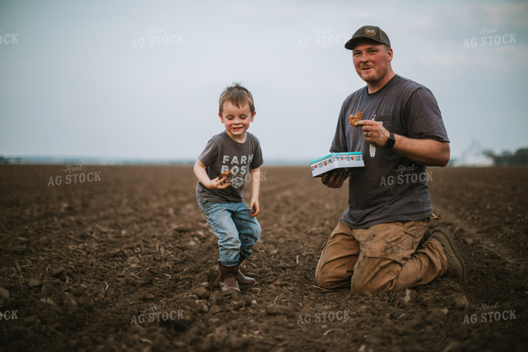 Farm Kid Bringing Farmer Cookie Tin 5681