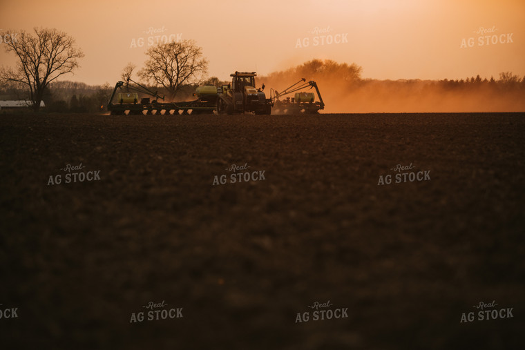 Planter in Field at Sunset 5709