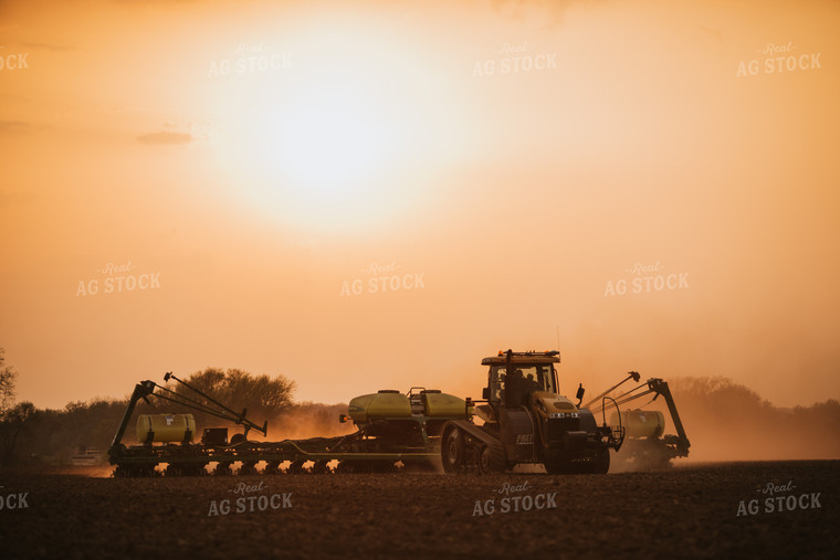 Planter in Field at Sunset 5711