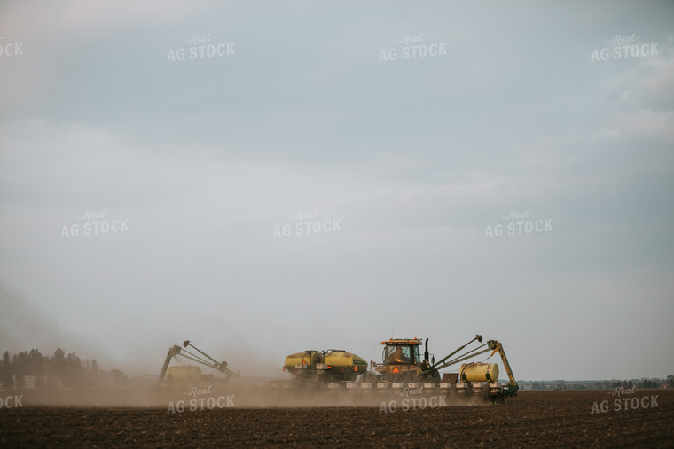 Planter in Field at Sunset 5716