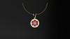 Sweet-pea- Ruby- Pendant