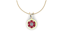 Sweet-pea- Ruby- Pendant