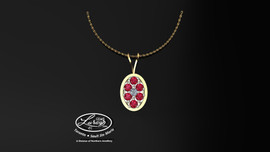 Glimmer- Ruby- Pendant