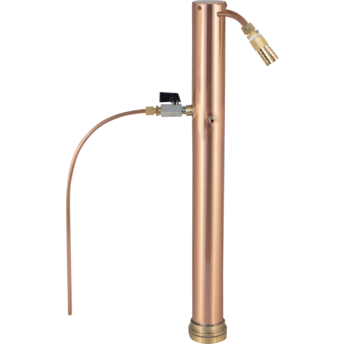 AlcoEngine Copper Reflux Still Top w/ Barb Connections
