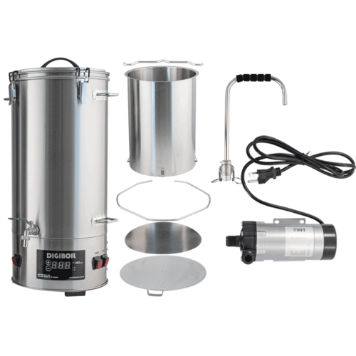 DigiMash All-Grain Electric Brewing System w/ Recirculation Pump Kit - 35L/9.25G (110V