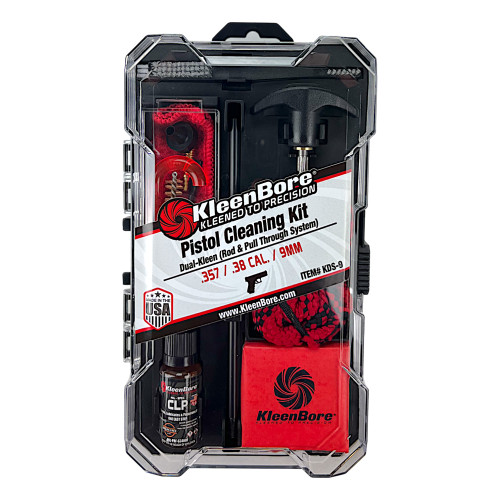KLEENBORE INC KleenBore KDS9 Dual Kleen Rod & Pull Through Rope Cleaner .38/ .357/ 9mm Handgun