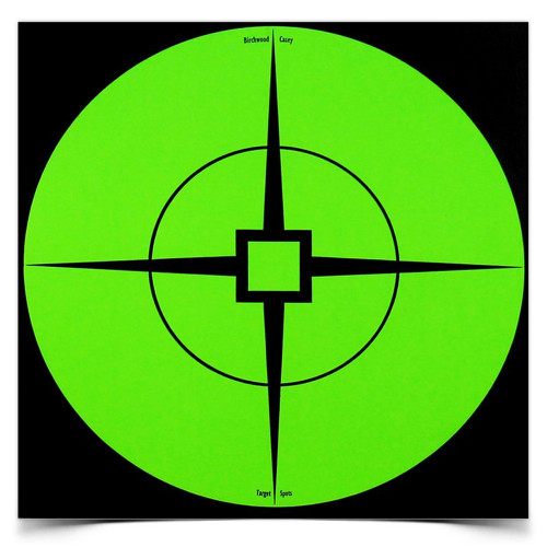 BIRCHWOOD CASEY (GSM) Birchwood Casey 33936 Target Spots  Self-Adhesive Paper Black/Green 6" Crosshair 10 Pack
