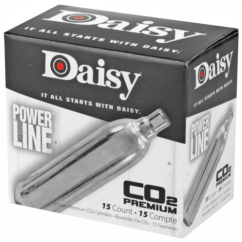 DAISY MANUFACTURING CO Daisy 997015611 Powerline CO2 Cylinder 12gram 15/Pack