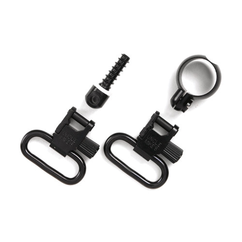 UNCLE MIKES/REVELYST Uncle Mike's 13312 Full Band Swivel Set Quick Detach 115 CF Blued 1.25" Loop for Lever Action Winchester & Marlin