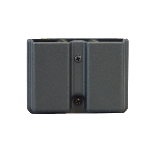 UNCLE MIKES/REVELYST Uncle Mike's 51371 Kydex Double Mag Case Black Kydek, Belt Clip Mount Fits Belts Up To 1.75", Compatible With Single Stack Magazines