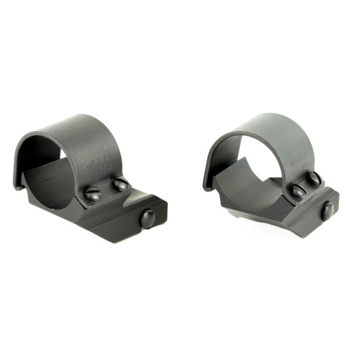 WEAVER/RCBS Weaver Mounts 49045 Detachable Top Mount Dual Extension Rings  Matte Black 1" High