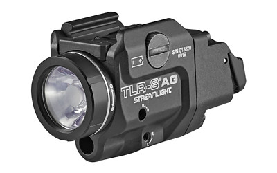 STREAMLIGHT INC Streamlight 69434 TLR-8A Flex w/Laser Black Anodized Aluminum, 500 Lumens White LED, Green Laser 140 Meters Beam, Rail Clamp Mount