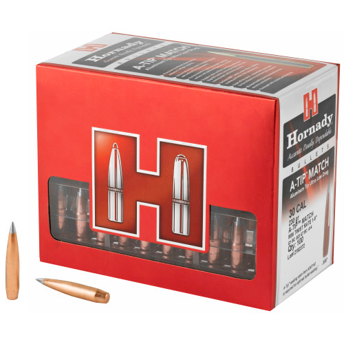 HORNADY MFG CO Hornady 3091 A-Tip Match 30 Cal .308 230 gr A Tip Match 100 Per Box/ 10 Case