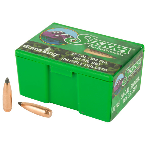 Sierra 2145 GameKing  30Cal 165gr Spitzer Boat Tail 100/Box