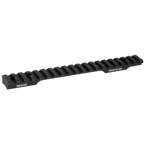 WEAVER/RCBS Weaver Mounts 99465 Multi-Slot Base  Extended Black Aluminum Fits Savage 110 Long Action 0 MOA