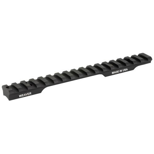 WEAVER/RCBS Weaver Mounts 99466 Multi-Slot Base  Extended Black Aluminum Fits Savage 10 Short Action