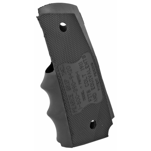 PEARCE GRIP INC Pearce Grip PG19111 Finger Groove Insert FG Black Rubber for 1911 Government