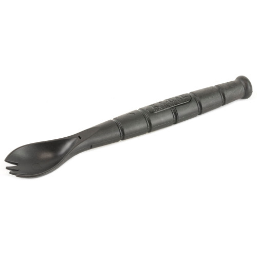 KA-BAR KNIVES INC Ka-Bar 9909 Spork/Knife  Black Creamid 2.50" Serrated 6.88" Long