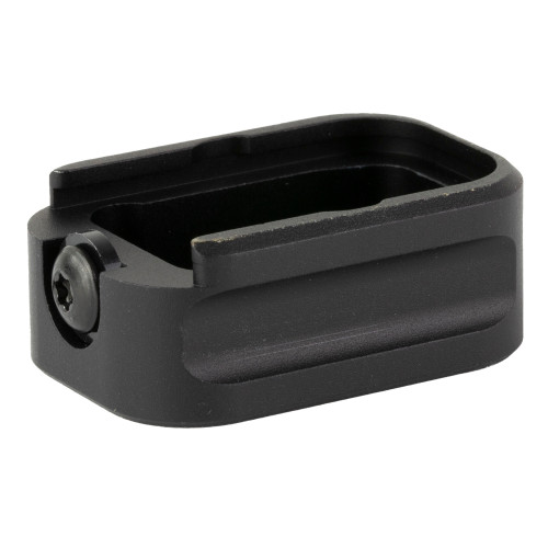 WARNE SCOPE MOUNTS Warne MEG1932BLK Magazine Extension  made of 6061-T6 Aluminum with Hardcoat Anodized Black Finish for Glock 19, 23 Magazines (Adds 3rds 9mm Luger, 2rds 40 S&W)